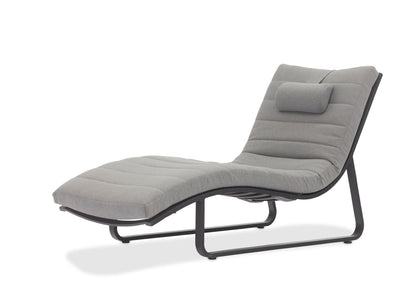 Curved lounger + headrest