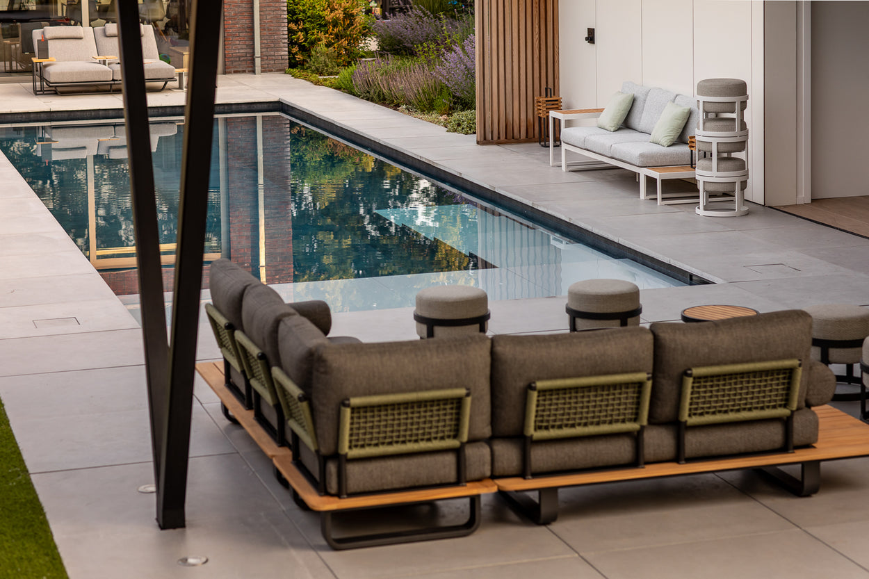 Natural Double lounge + lounge armrest - 2 kleuren