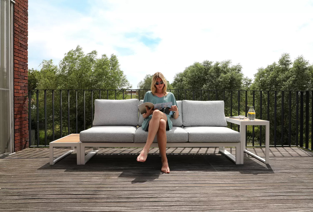 Flex Teak table low/high