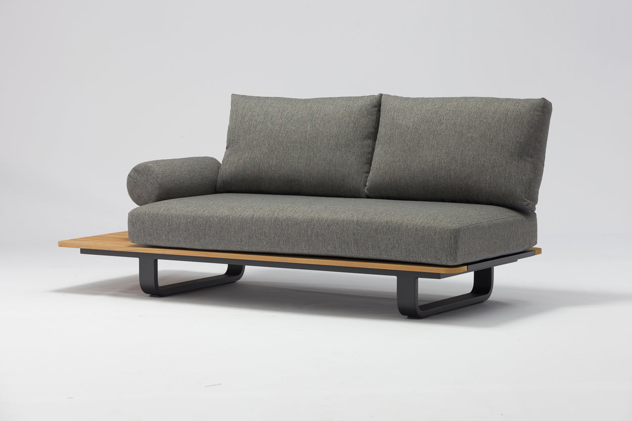 Natural Double lounge + lounge armrest - 2 kleuren