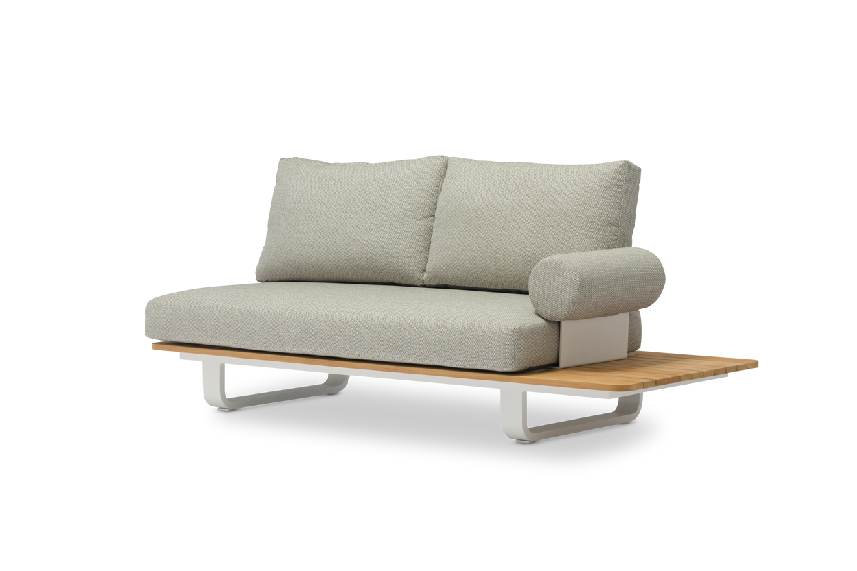 Natural Double lounge + lounge armrest - 2 kleuren