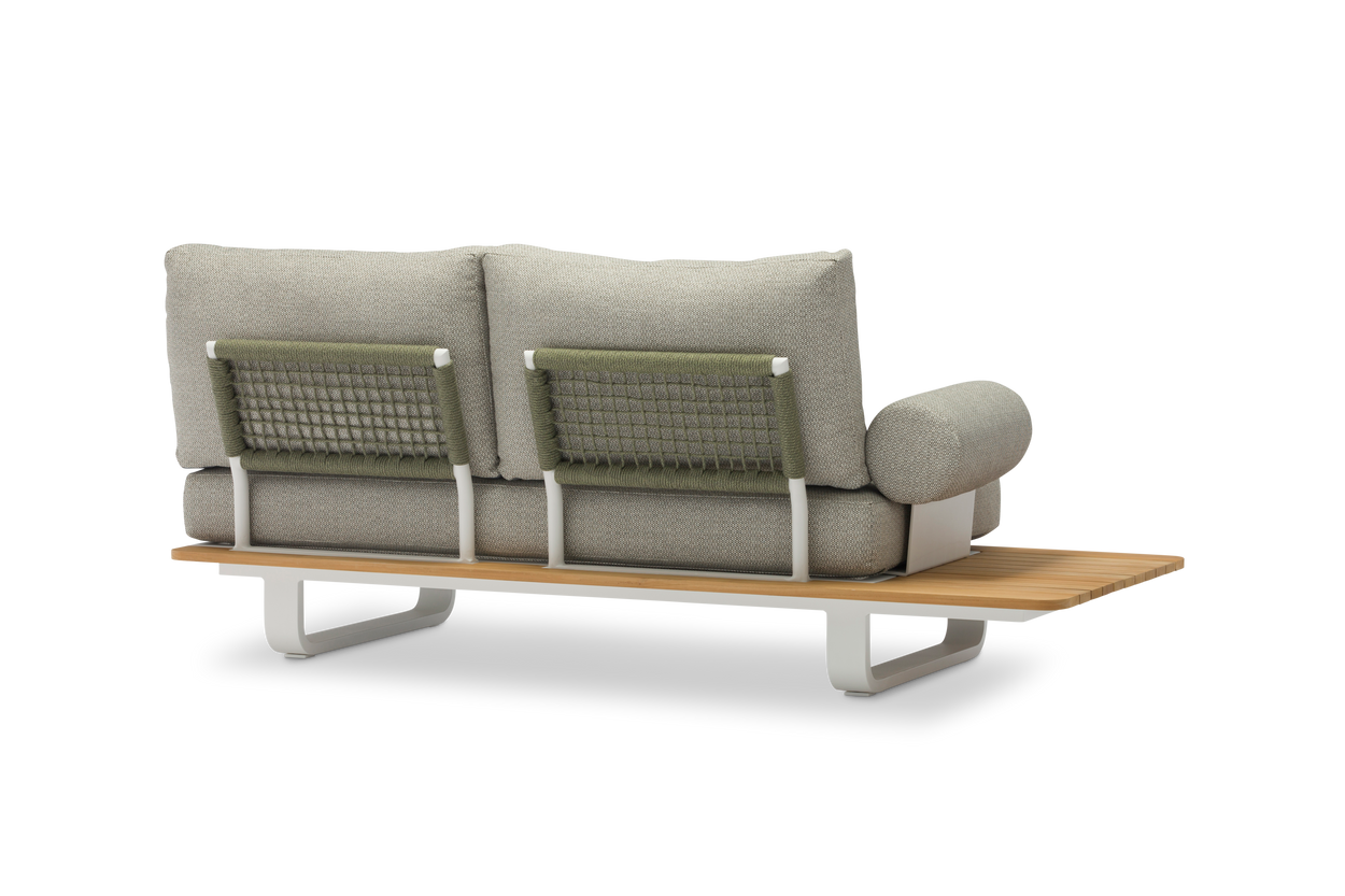 Natural Double lounge + lounge armrest - 2 kleuren