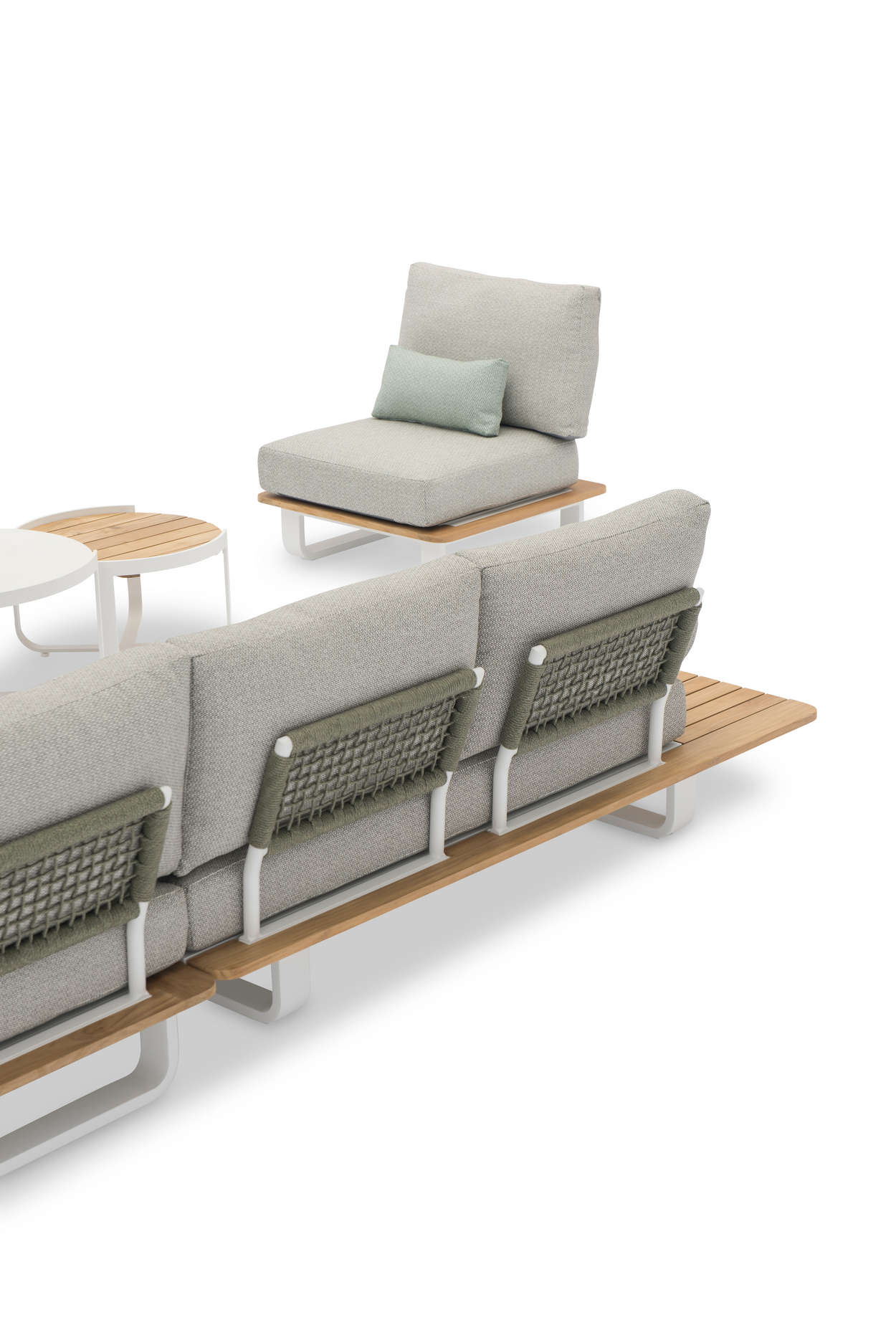 Natural Double lounge + lounge armrest - 2 kleuren