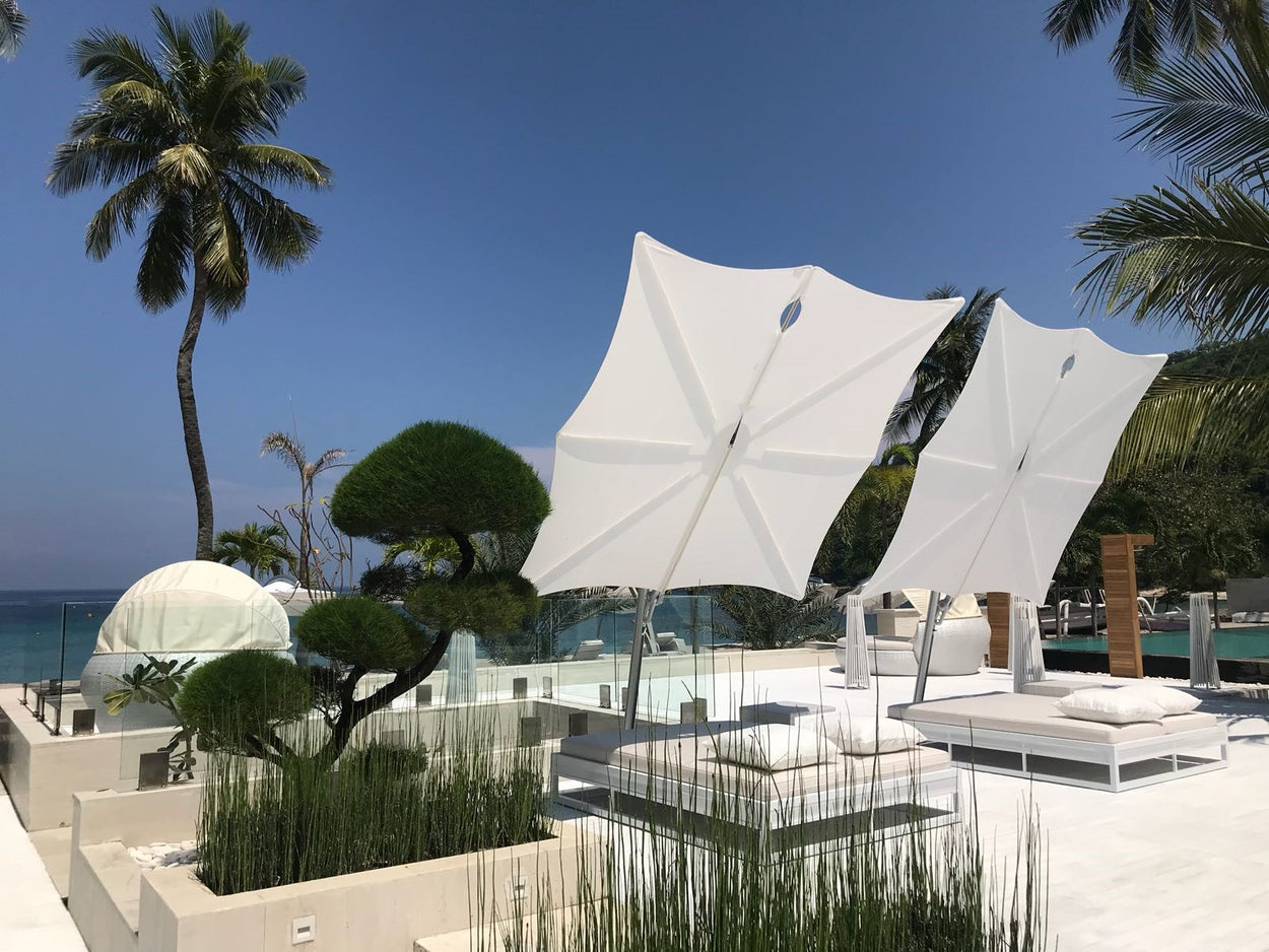 Spectra standaard - zwevende parasol 2,5 m -  FORWARD 80°