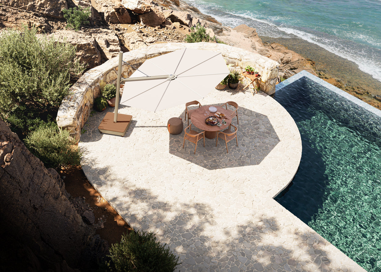 Versa UX - zwevende parasol Ø 3,5 m -  FORWARD 80°