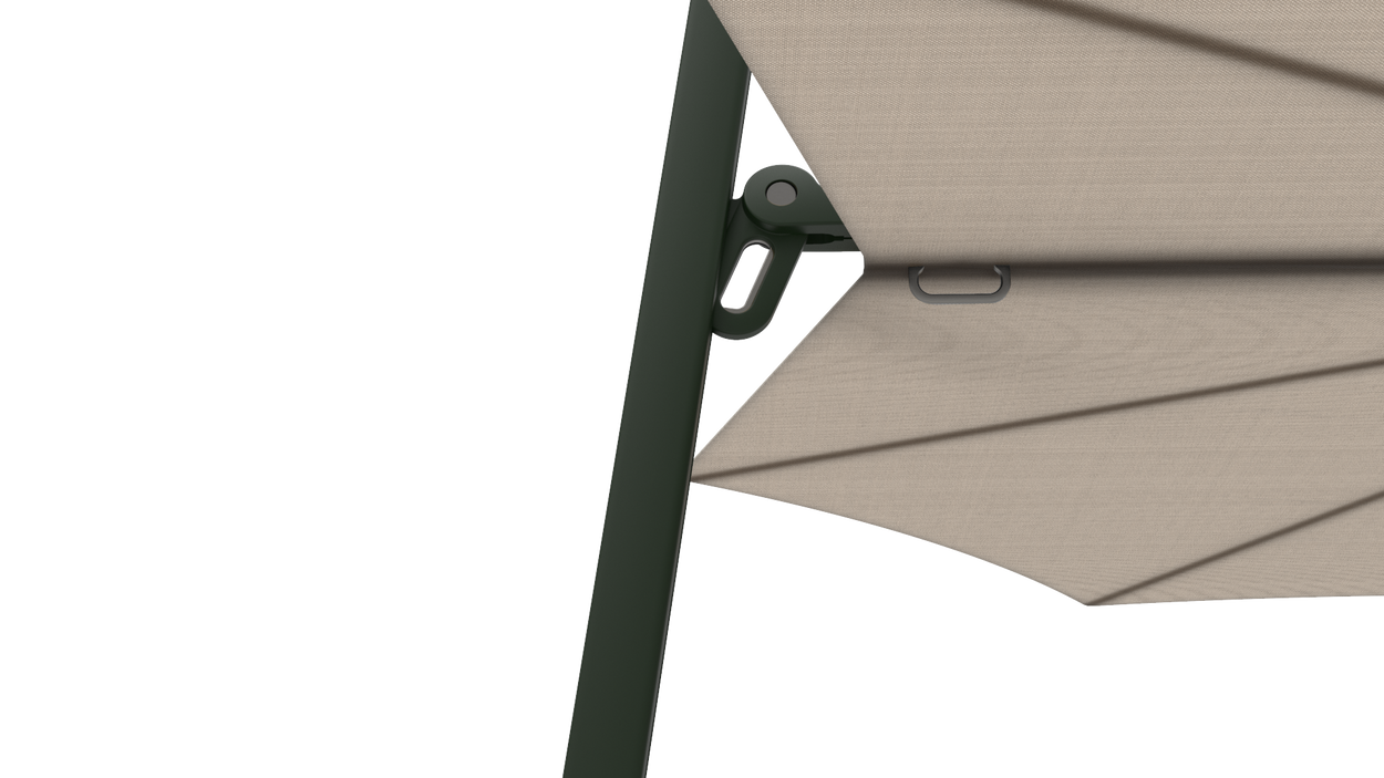 Versa PX - zwevende parasol 3 m -  FORWARD 80°