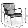 Set Loop lounge Chair / Loop footrest / Loop side table Black