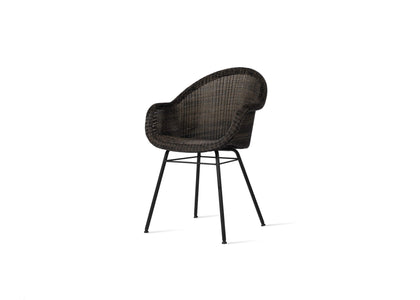 Edgard dining armchair - steel A base