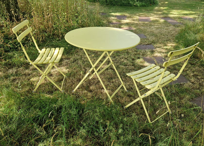 Arc-en-ciel Bistroset rond - Vanille yellow