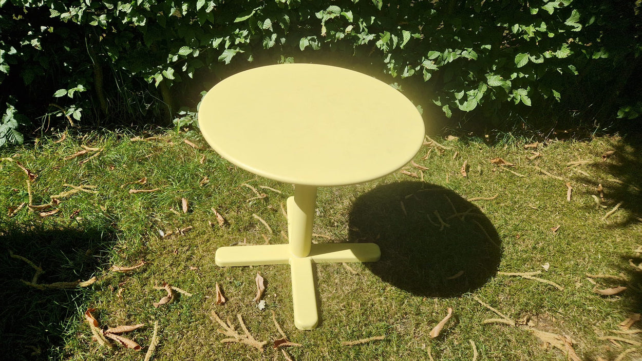 Darwin opklapbare ronde tafel Ø60 - Hoogte 60 - Vanille Yellow