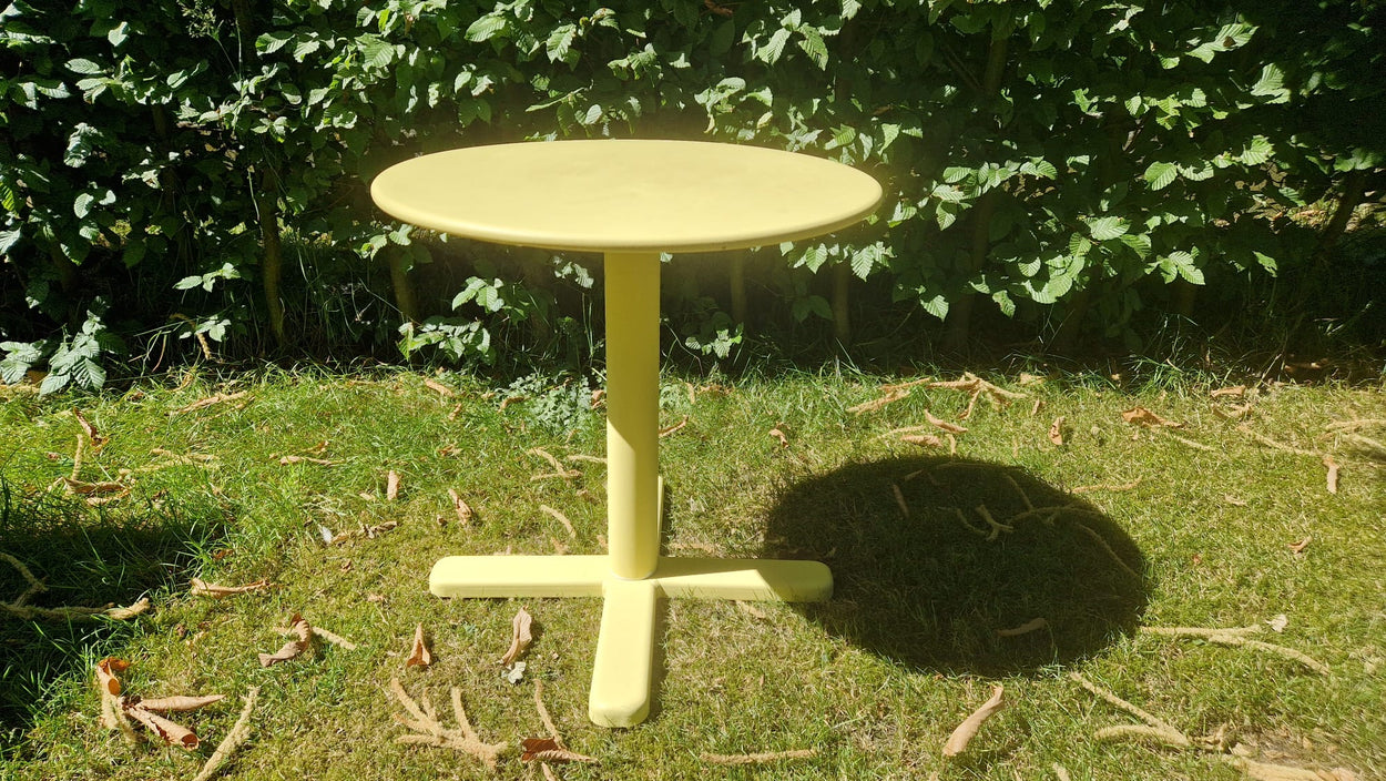 Darwin opklapbare ronde tafel Ø60 - Hoogte 60 - Vanille Yellow