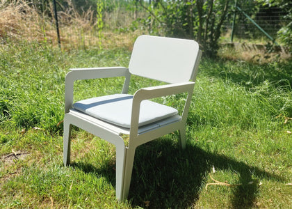 Bended Lounger Agate grey + kussen
