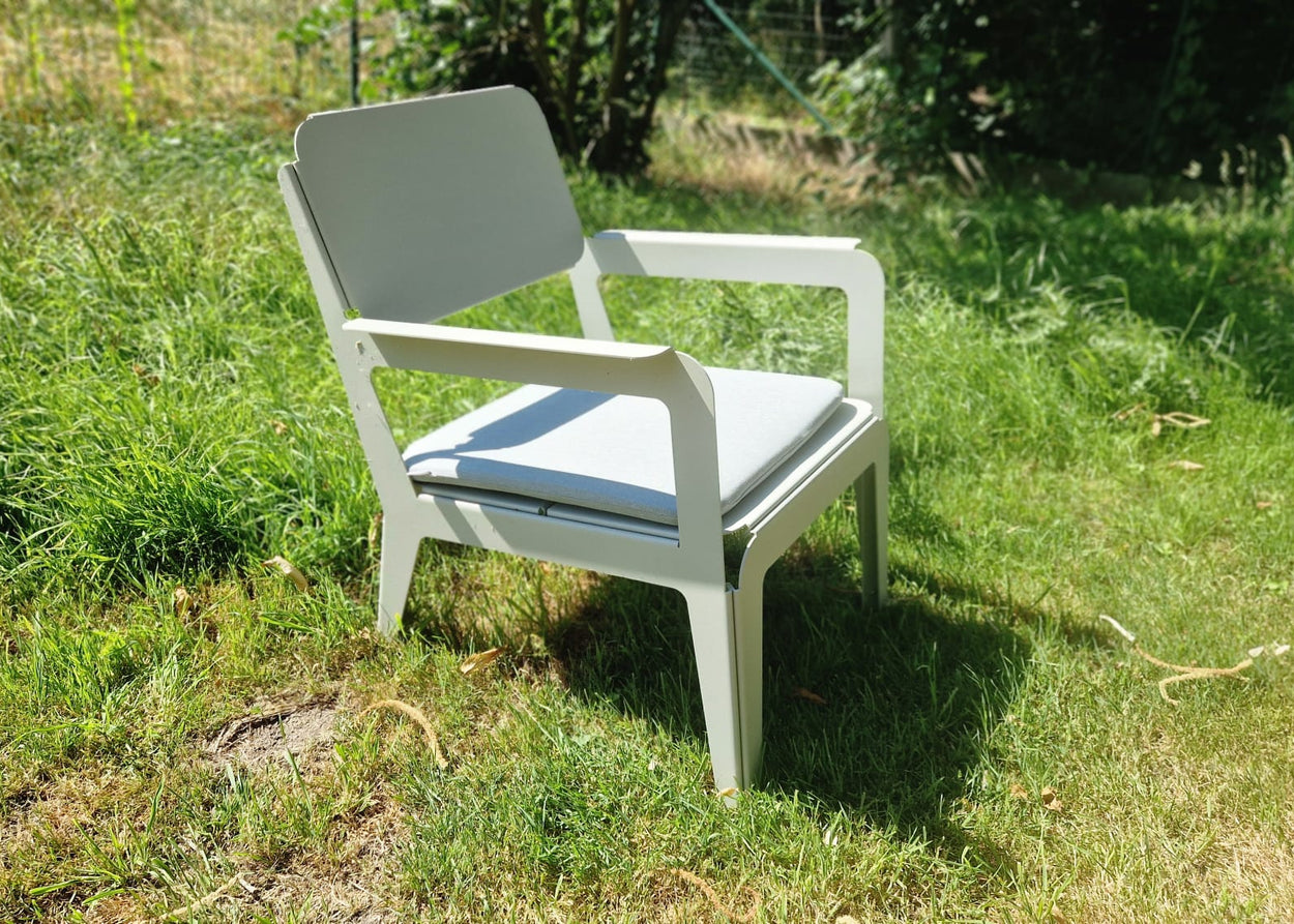 Bended Lounger Agate grey + kussen