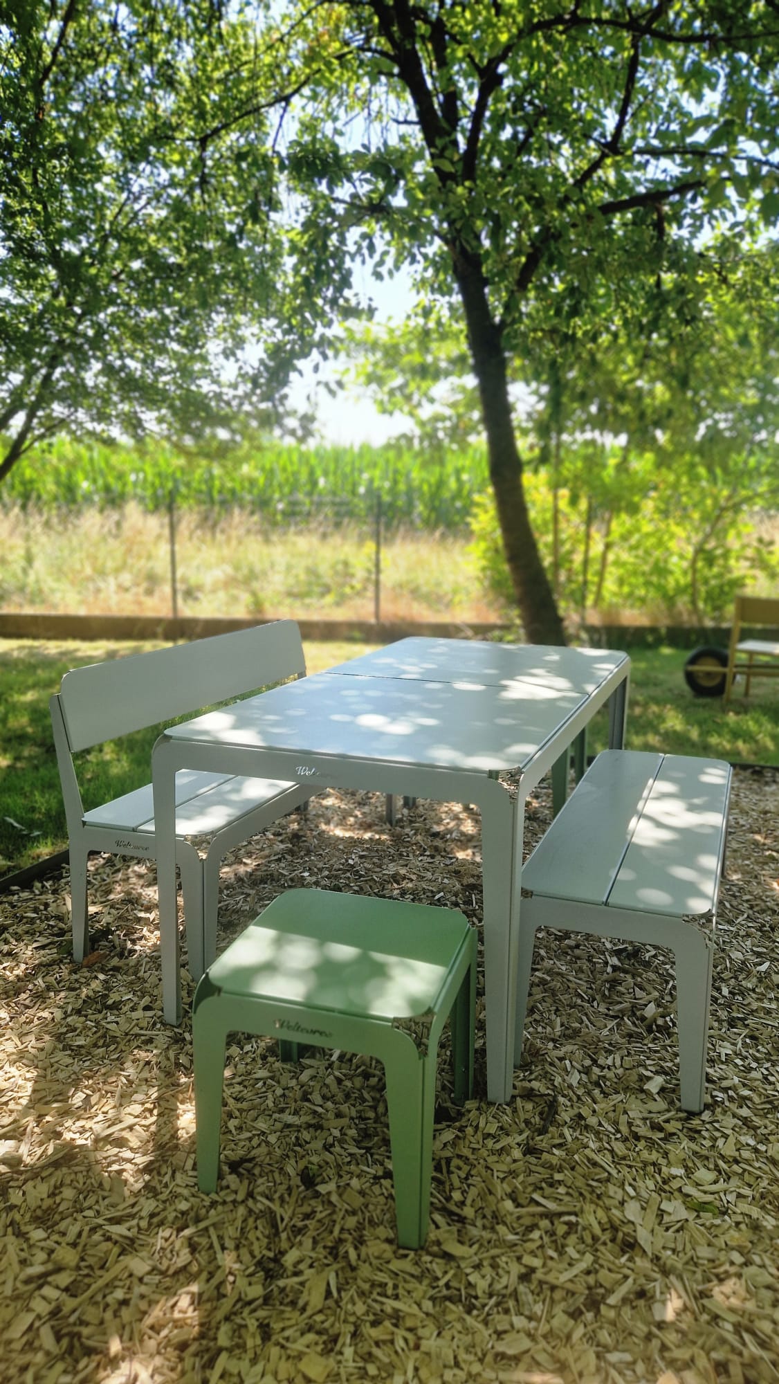 Set Weltevree Bended - Table 180 inclusief bankjes en krukken