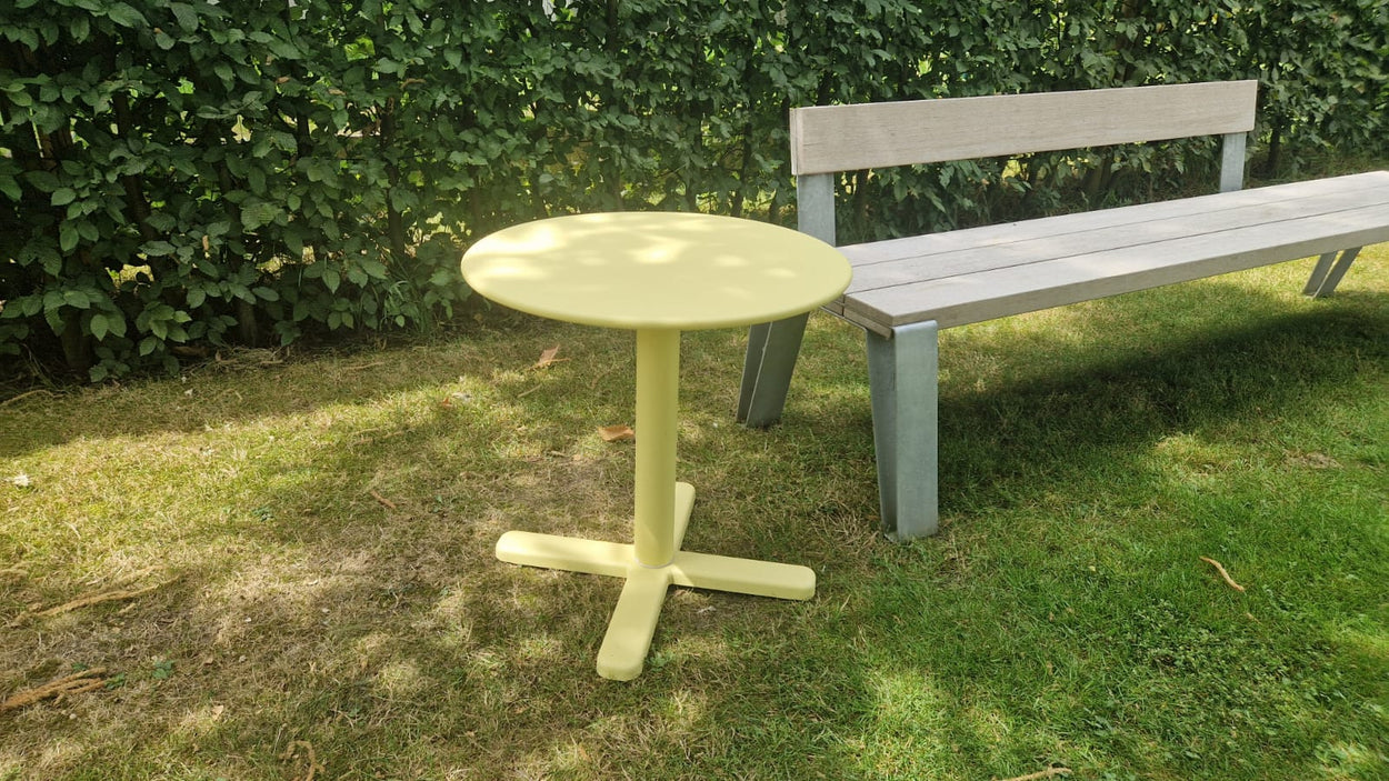 Darwin opklapbare ronde tafel Ø60 - Hoogte 60 - Vanille Yellow