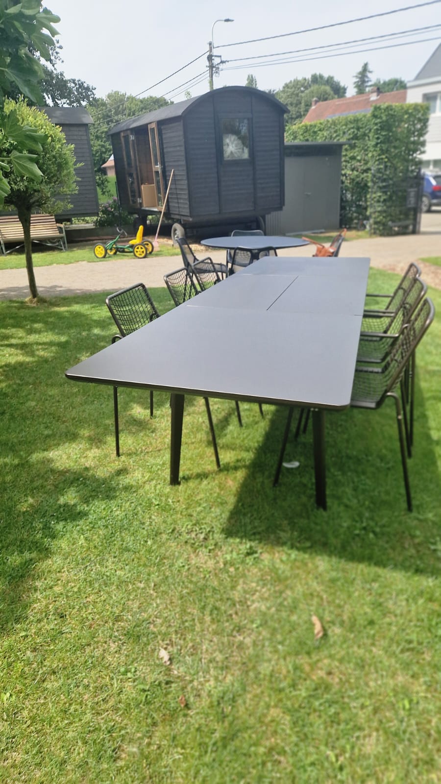 Set Plus4 tafel 220+110 + Rio R50 chair x2 + Rio R50 armchair x4
