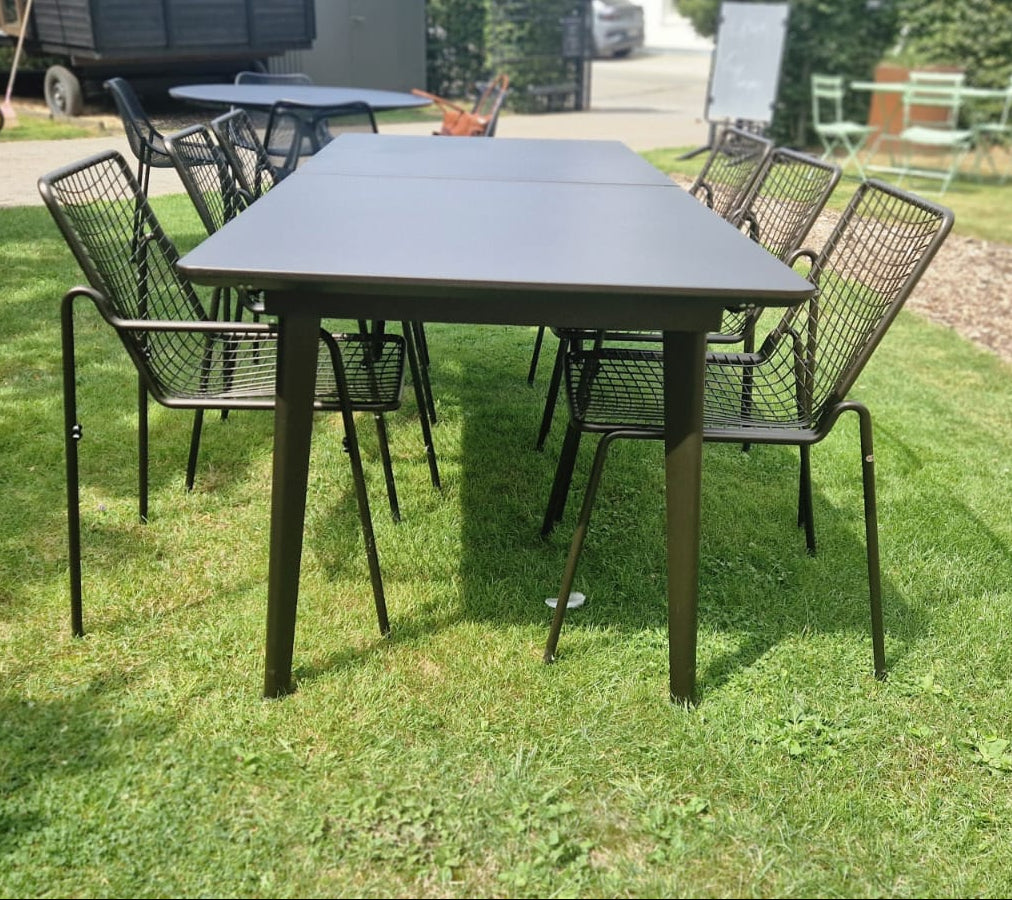 Set Plus4 tafel 220+110 + Rio R50 chair x2 + Rio R50 armchair x4