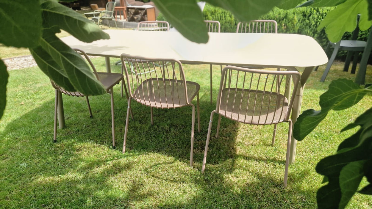 Set Angel tafel 214x103 + x4 Alisea chair + 2x Alisea armchair