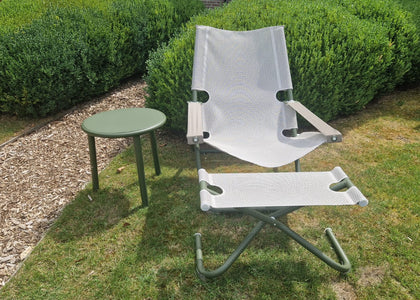 Set Snooze loungestoel + footstool + Yard coffee table - Military Green