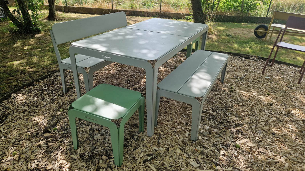 Set Weltevree Bended - Table 180 inclusief bankjes en krukken