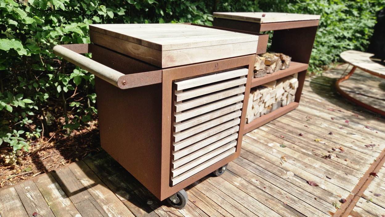 Mise en Place Table 65 PRO - Corten + insert PRO