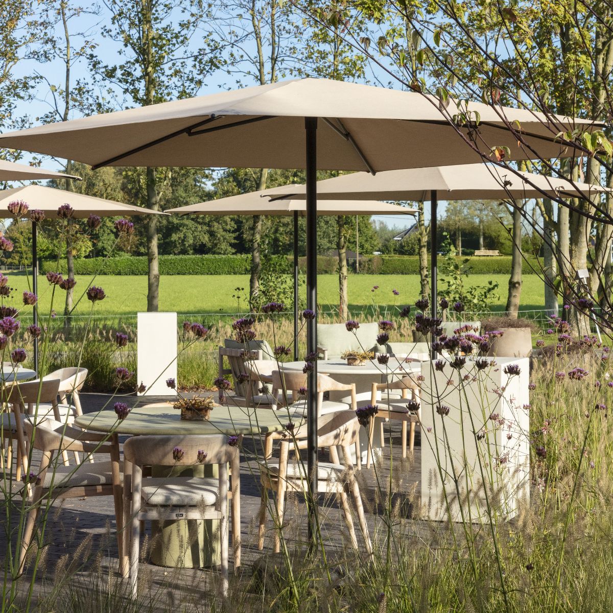 Nata Standaard - stokparasol - Vierkant