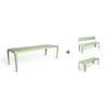 Bended table 270 inclusief benches - 3 combinaties
