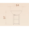 Piatto Medium 84cm - Dark grey