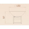 Piatto X-Large 130cm - Dark grey