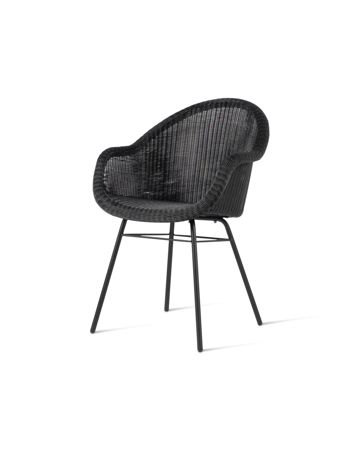 Edgard dining armchair - steel A base