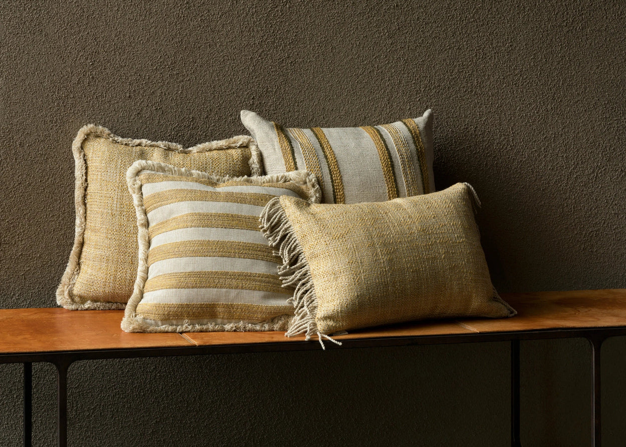 Deco kussen Indira - long fringe