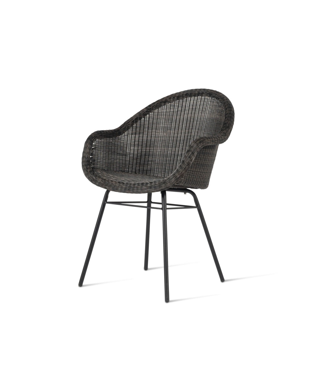 Edgard dining armchair - steel A base