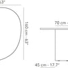 Como - Organic dining table Ø160