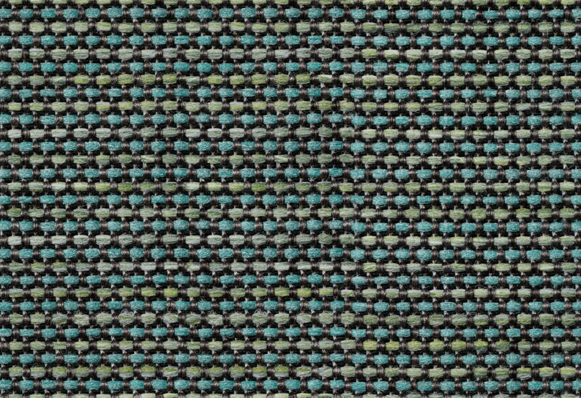 Dotty Poef rond 50cm out/indoor - Turquoise