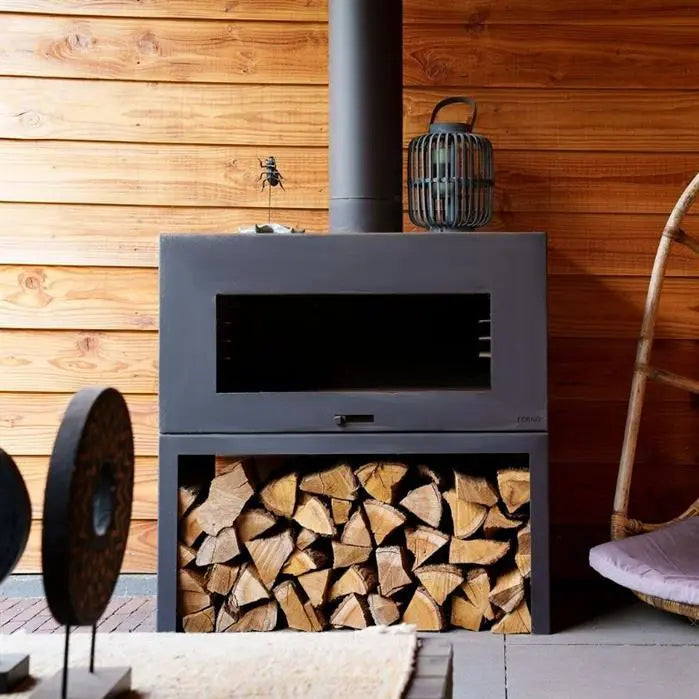 Buitenhaard Enok staand - Corten/Black