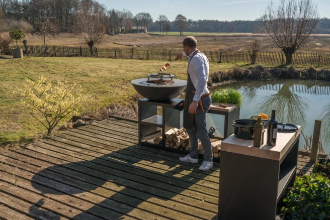 Piatto Tavolo Large 94cm - Dark grey — Vier Seizoenen Buiten