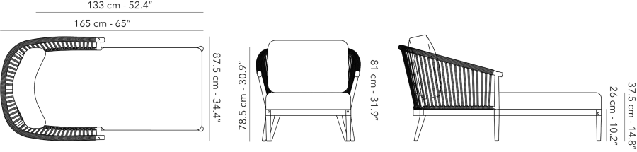 Legna - Chaise longue