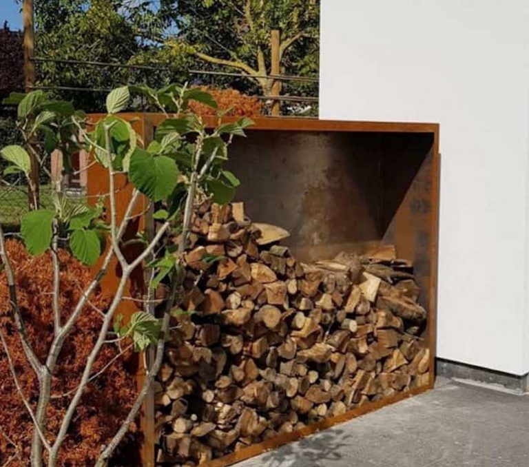 Logg Houtopslag laag - Corten