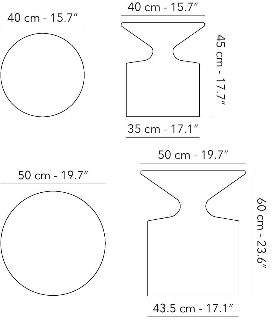 Kobe Side table - 2 sizes