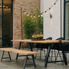 Set Matteo Dining Table + 2x Matteo Bench + Edgard Dining Chair x4