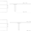 Set Nature dining table en Nature Bench x2 + tapijt