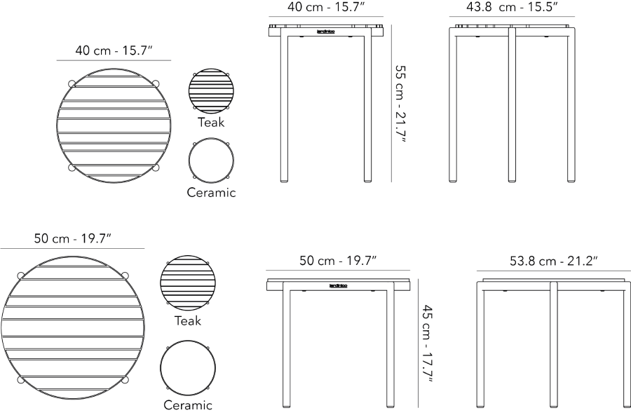 Nesting - Side table Ø40