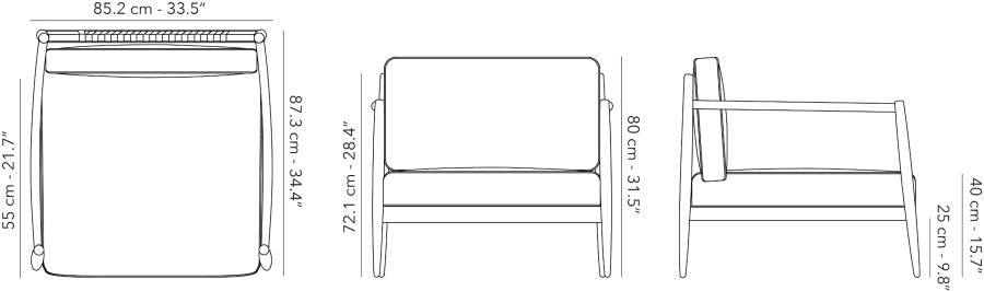 Noa - Lounge chair 1S