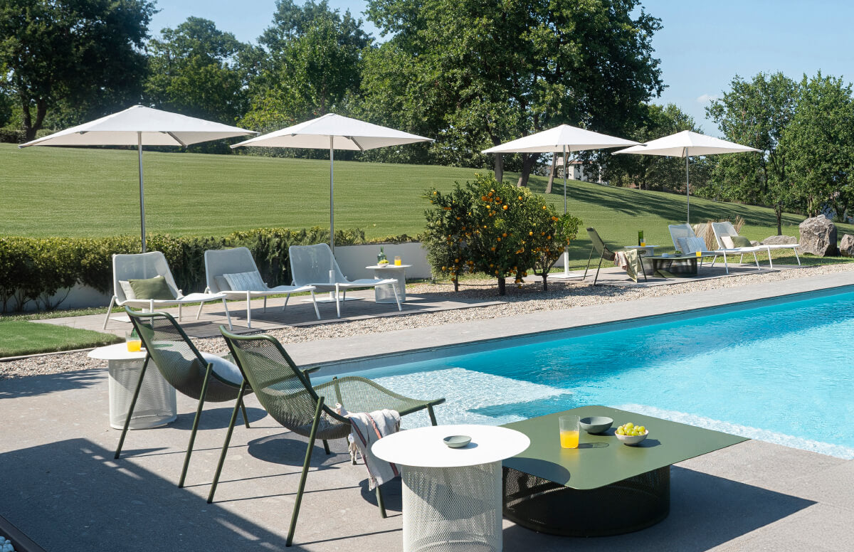 Round Lounge chair / 2 stuks