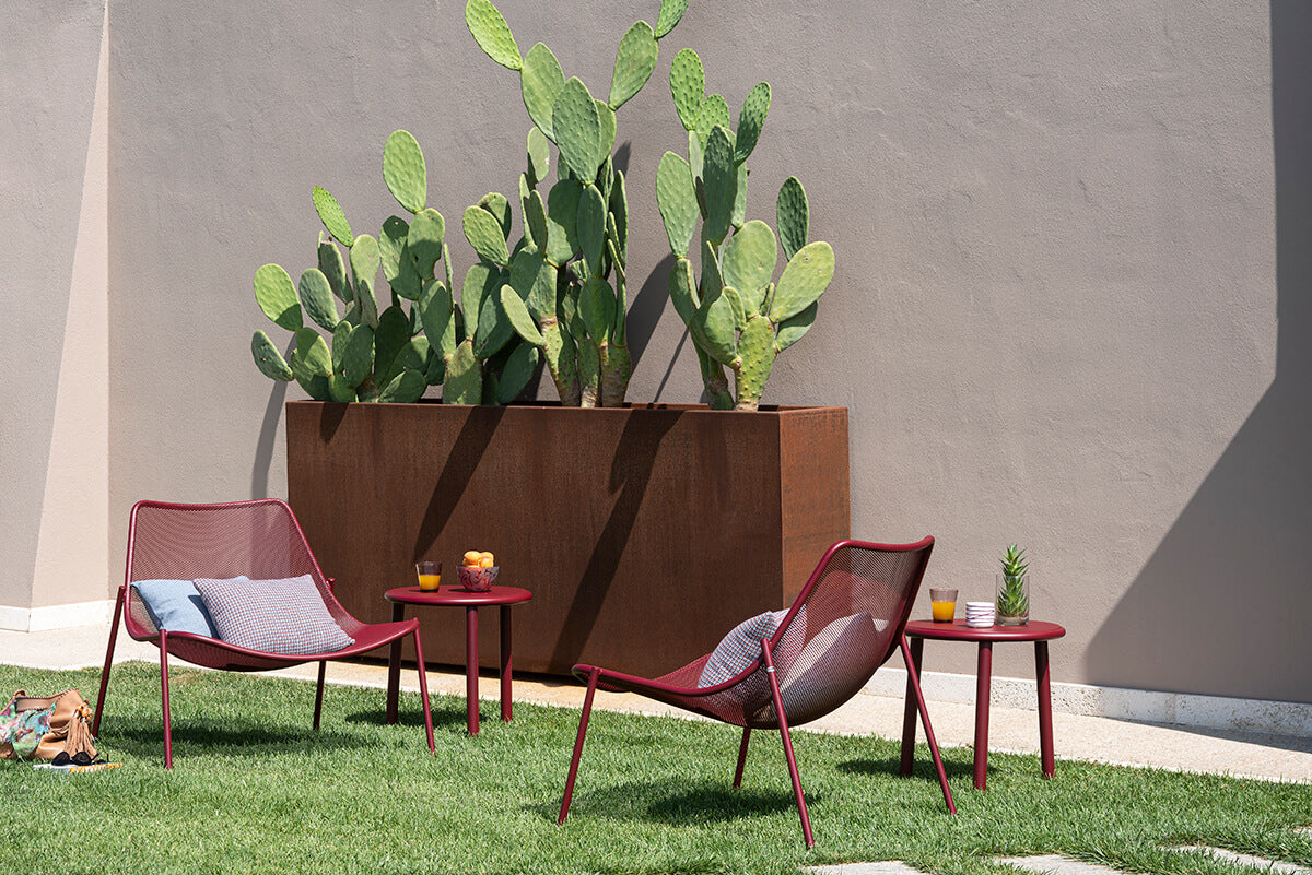 Round Lounge chair / 2 stuks