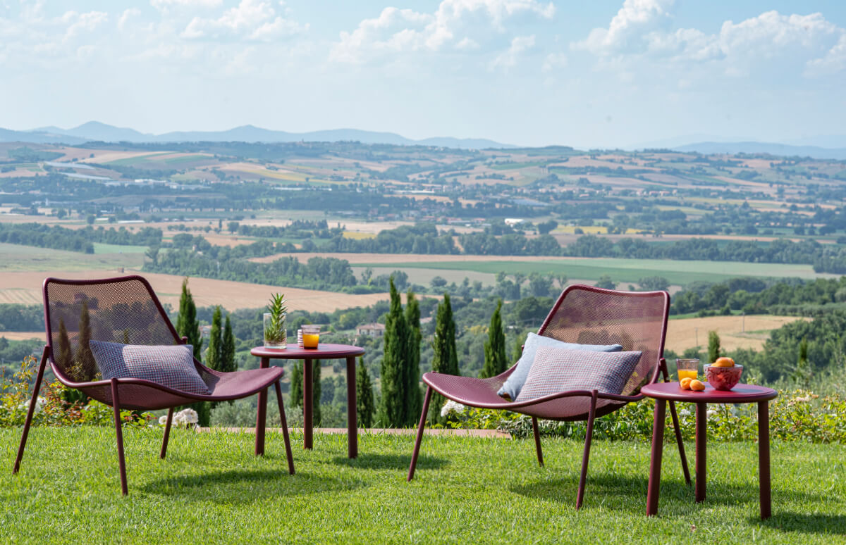 Round Lounge chair / 2 stuks