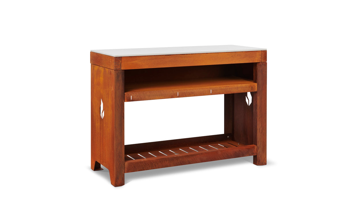 Zijtafel Duo - Corten