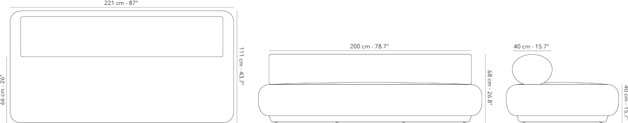 Tatami - Sofa 3S - middle seat