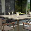 Terramare table - vierkant - Stoneware top - Aluminium - 2 sizes