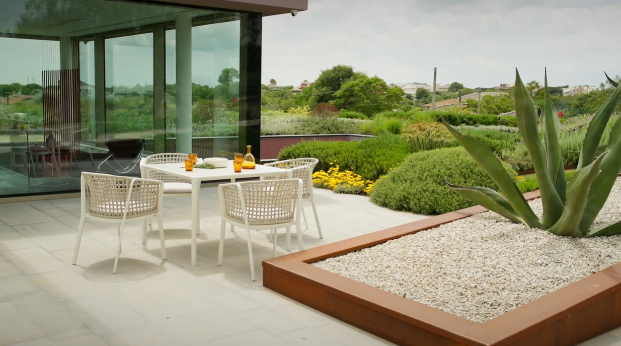 Terramare table - vierkant - Stoneware top - Aluminium - 2 sizes